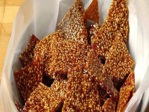 تصویر 2 از فروش پولکی کنجدی نازک + قیمت خرید به صرفه